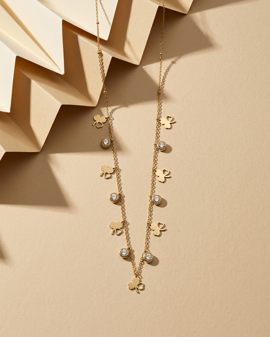 Celeste Clover Necklace