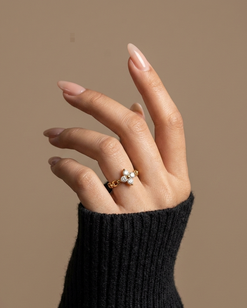 Daisy Charm Ring