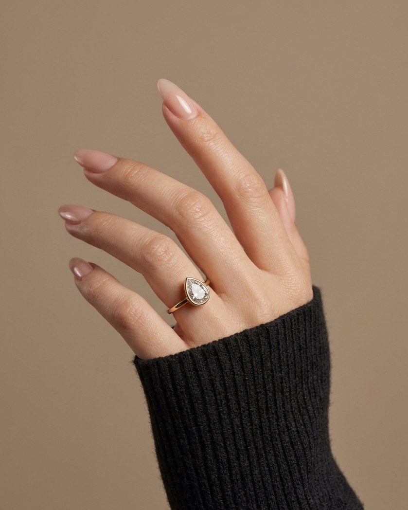 Celeste Teardrop Ring