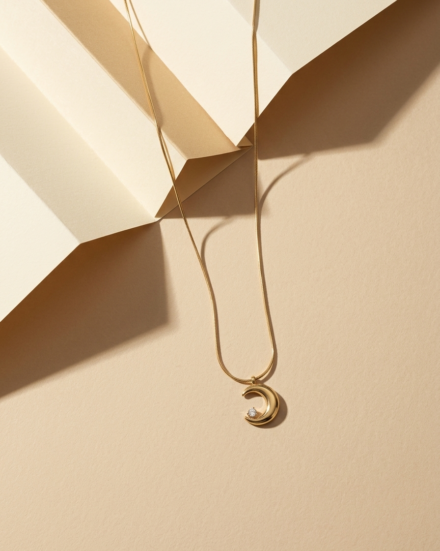 Eclipse Moon Necklace