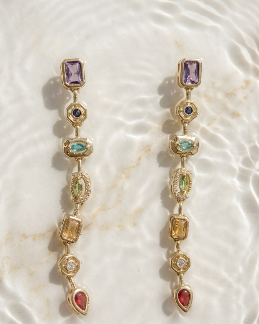 Aurora Gemline Earrings