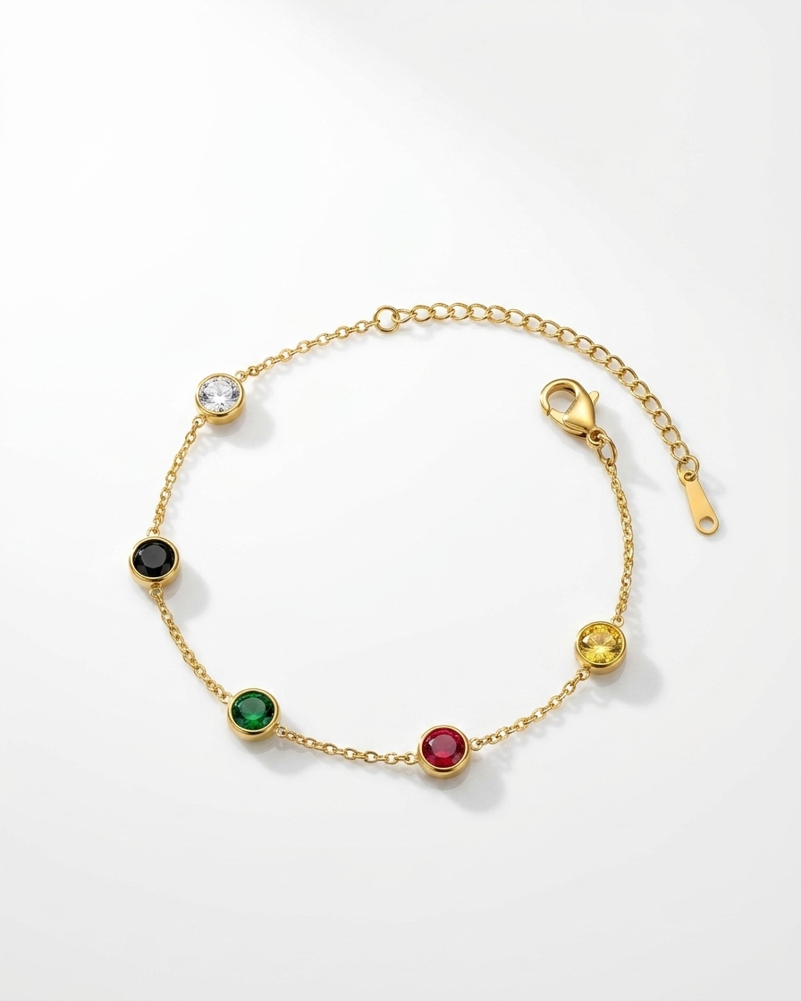 Rainbow Radiance Gem Bracelet