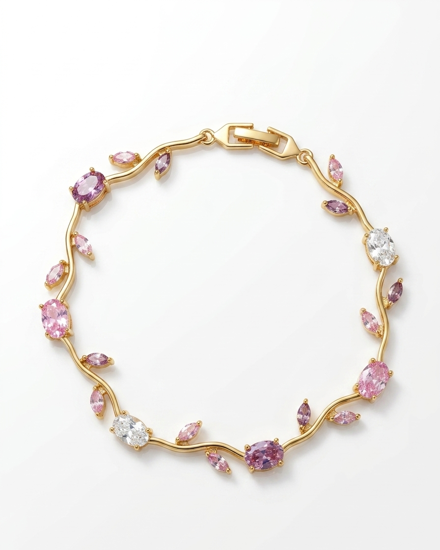 Elsa’s Crystal Bloom Bracelet