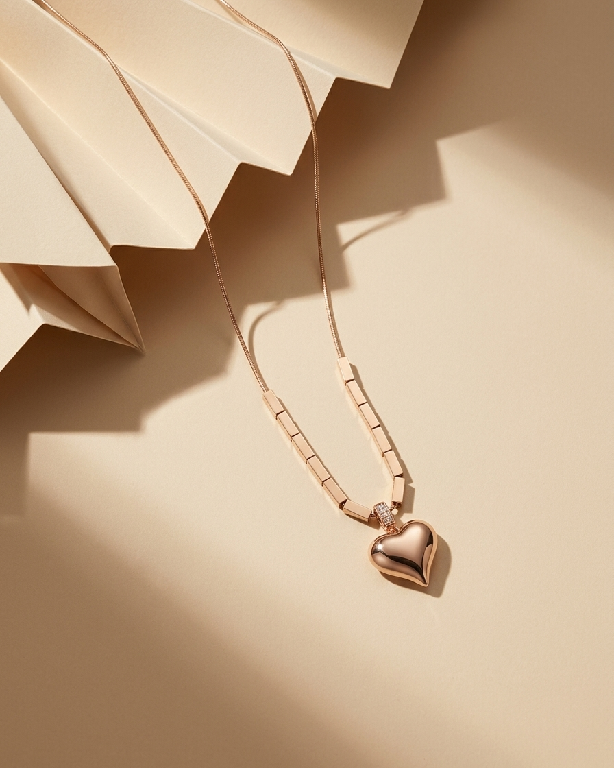 Sculpted Heart Necklace