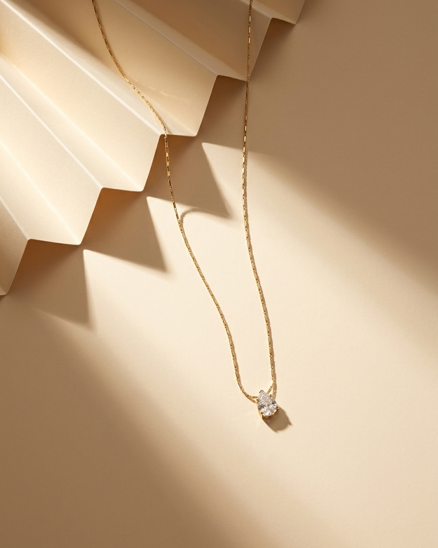 Solitaire Dew Necklace