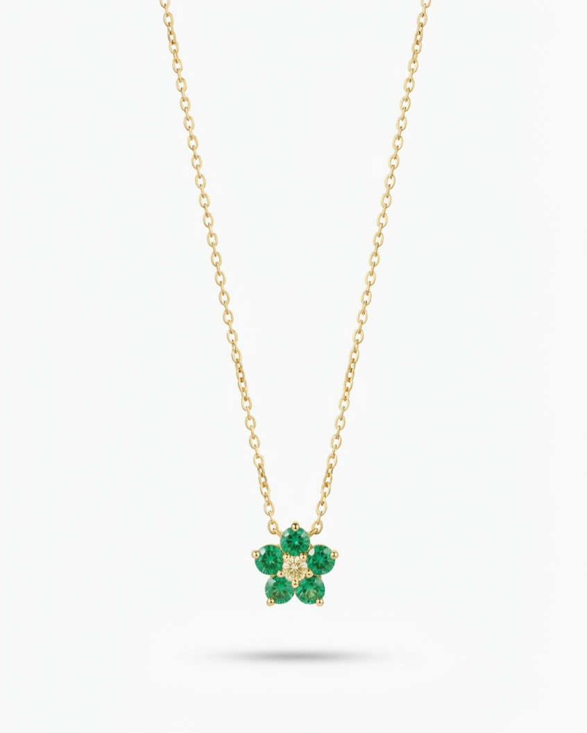 Jade Petal Necklace