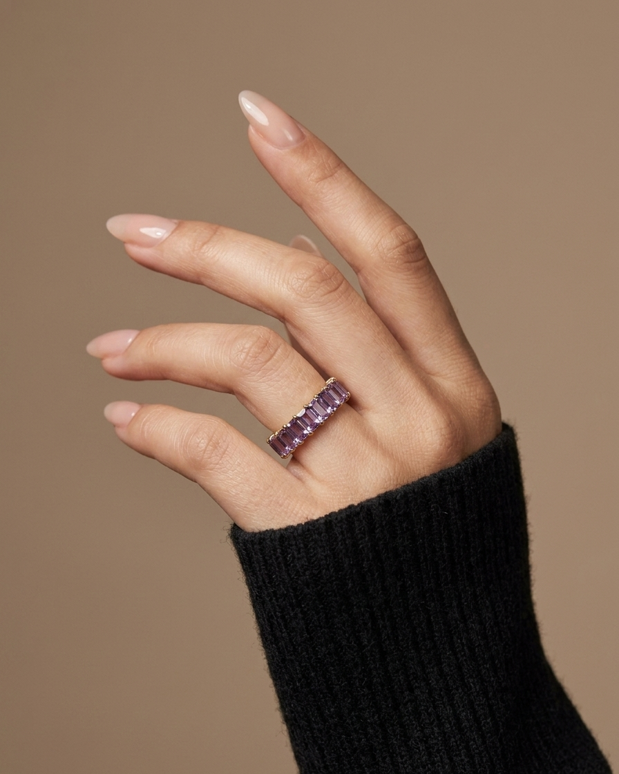 Purple Tennis Ring