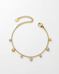 Crystal Heart Dangle Bracelet