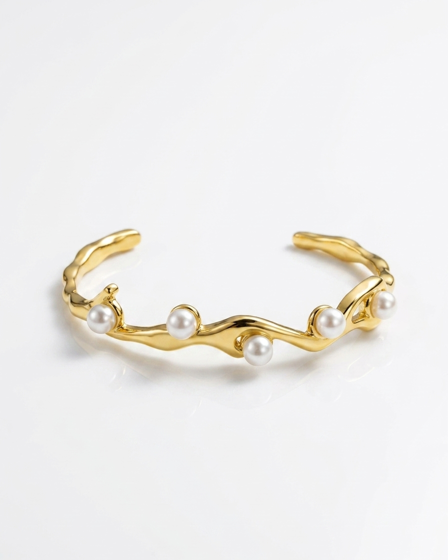 Pearl Wave Cuff
