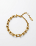 Golden Orbit Link Bracelet