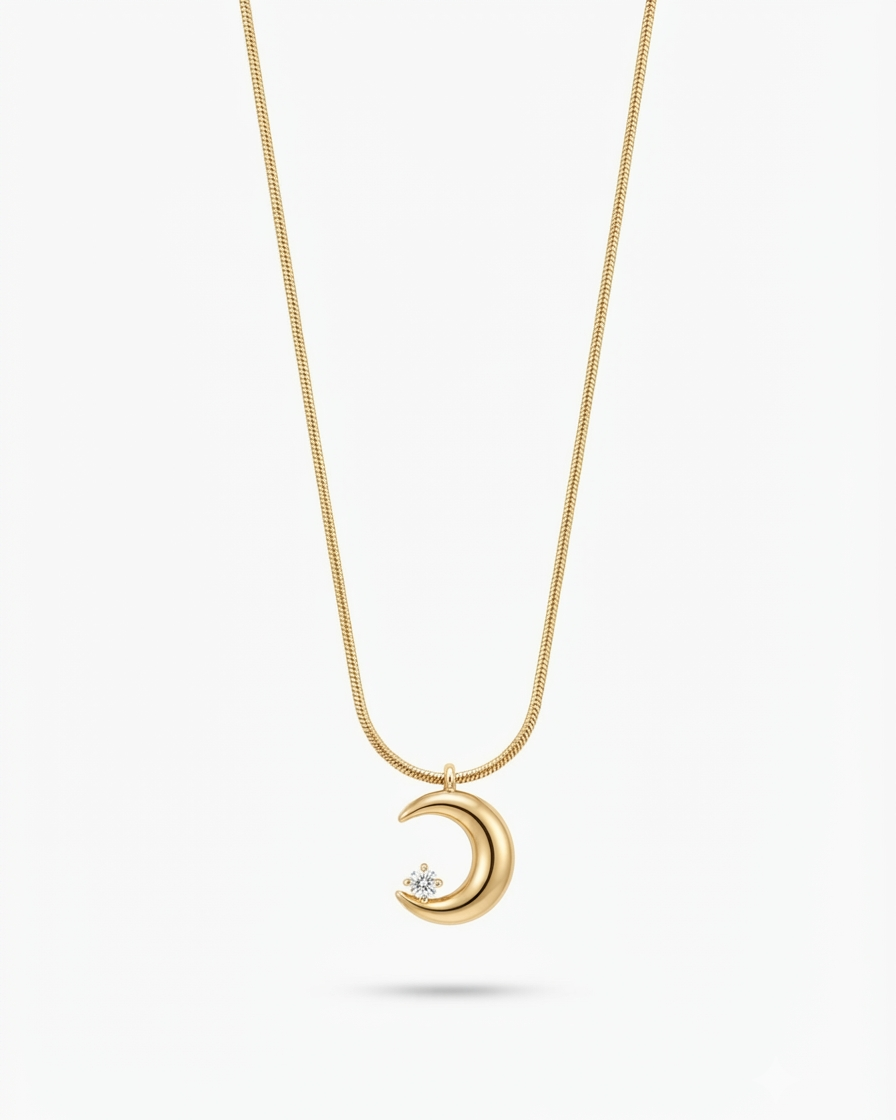 Eclipse Moon Necklace