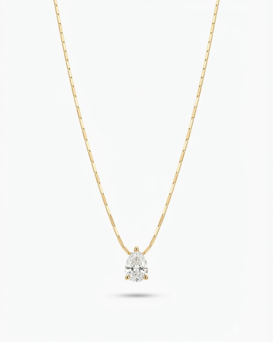 Solitaire Dew Necklace