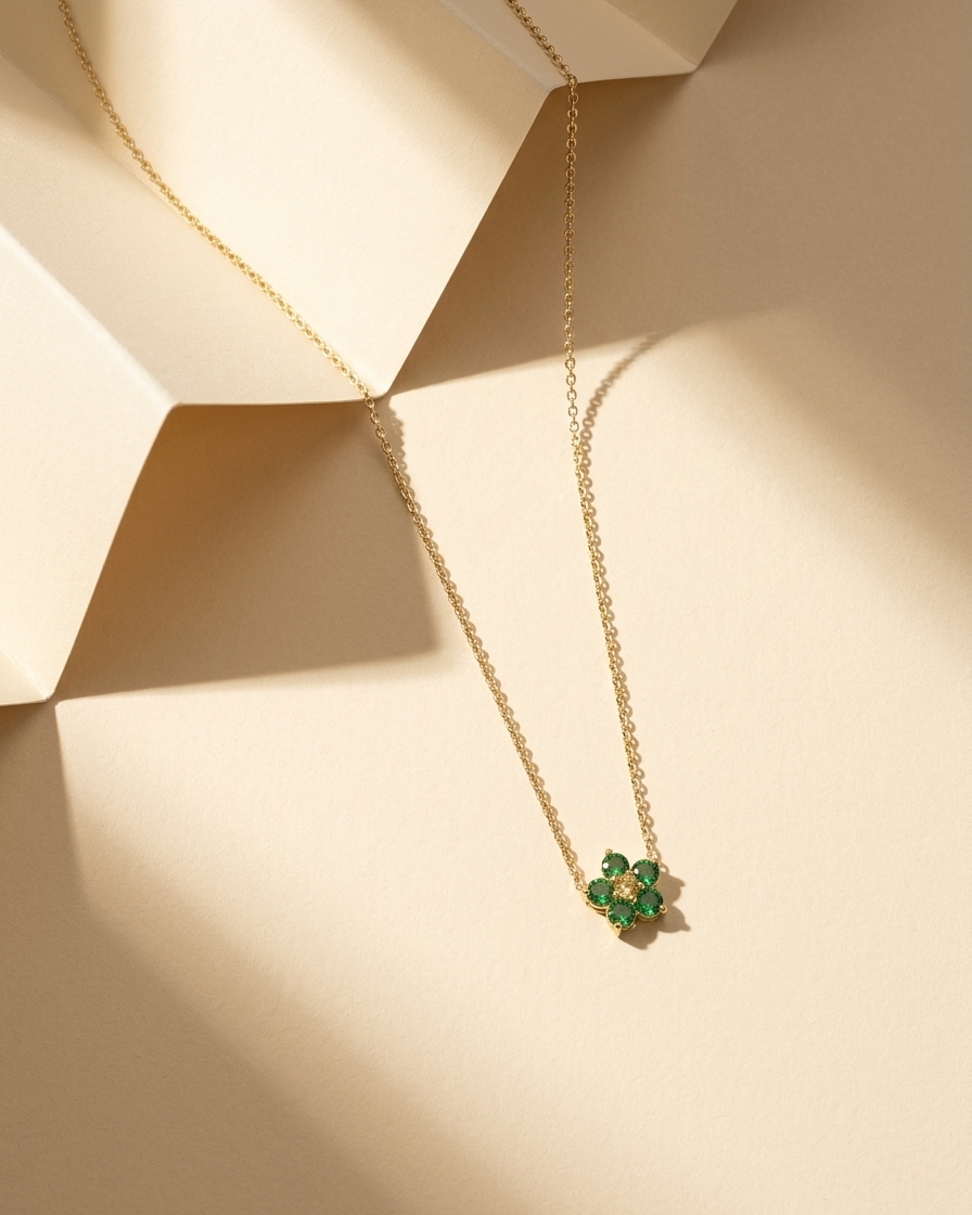 Jade Petal Necklace